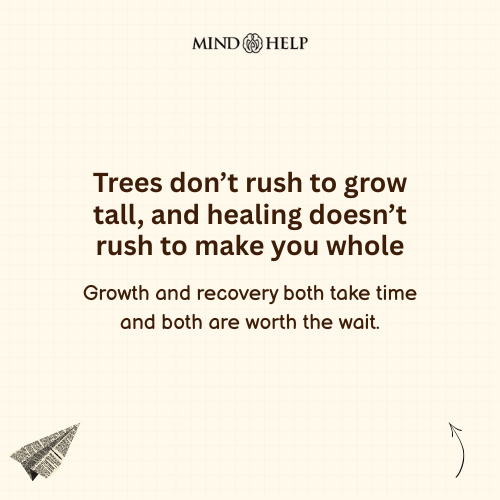Healing Is Slow, But So Is Growth – Mental Health Quote