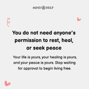peace and healing mental health quote
