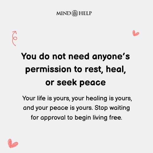 peace and healing mental health quote