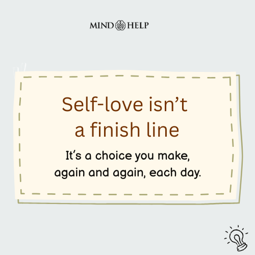 Self-Love Is a Daily Decision, Not a Destination – Body Image Quote