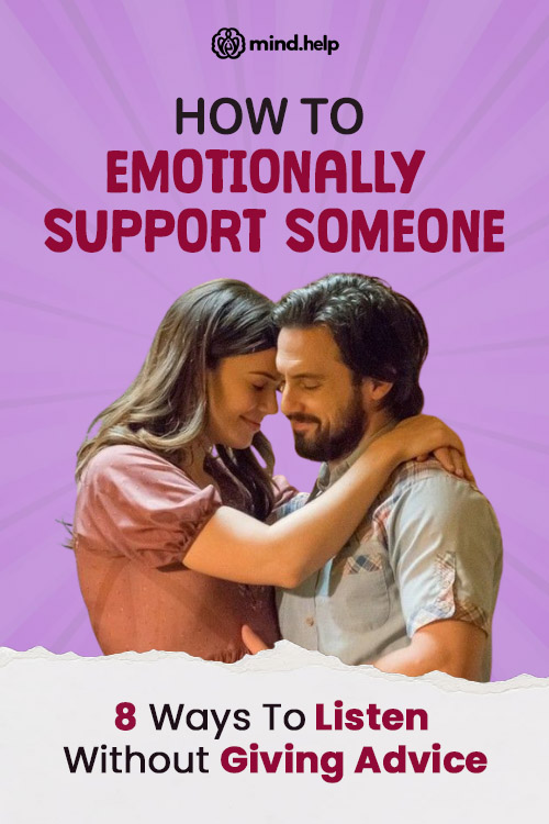 how to be there for someone